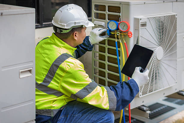Professional Hvac Installation technician working in Needham, MA